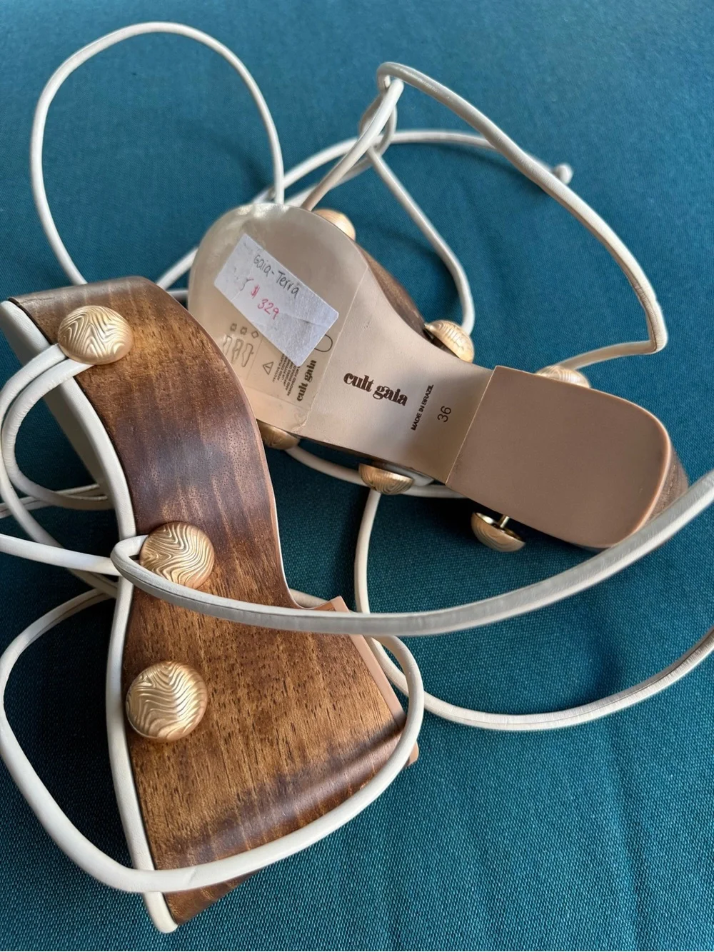Cult Gaia Terra Sandal in Off White | REVOLVE brand new size 35